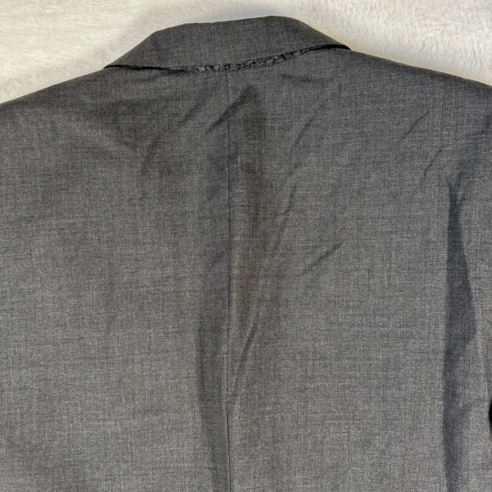 Jos A Bank Suit Blazer Mens 46R Gray   100% Wool 2-Button Single Vent Sport Coat
